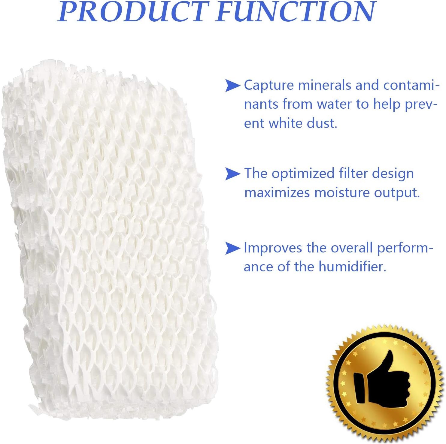 TOMOON Humidifier Filter Wicking Filter Compatible with PCWF813 PCWF-813 RCM-832 RCM-832N PCCM-832N PCCM-840-2 Humidifier Filter (4 Pack) -