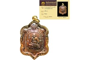 CTLHJ 07.Thai Powerful Jewelry Amulet Turtle Coin Pendant, part of the LP Liew Amulets Series SUK JAI, from Wat Rai Tang Thon