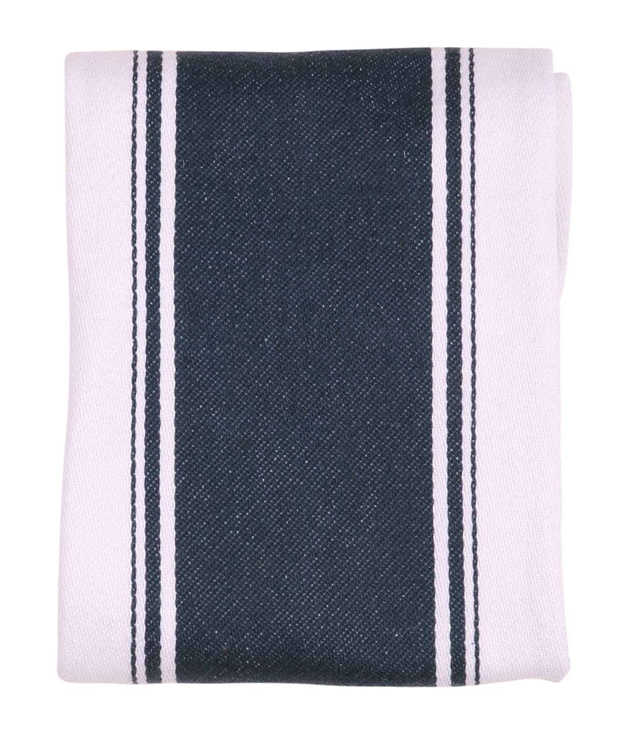 Dexam Love Colour Striped Tea Towel, Ink Blue