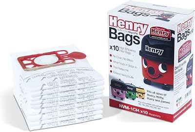 Henry HepaFlo Vacuum Bags NVM-1CH Pack of 10 for Henry, Harry, James