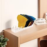 Gzsekken Acrylic Baseball Cap Holder Rack for 7 Hats Display Organizer Clear No view 6