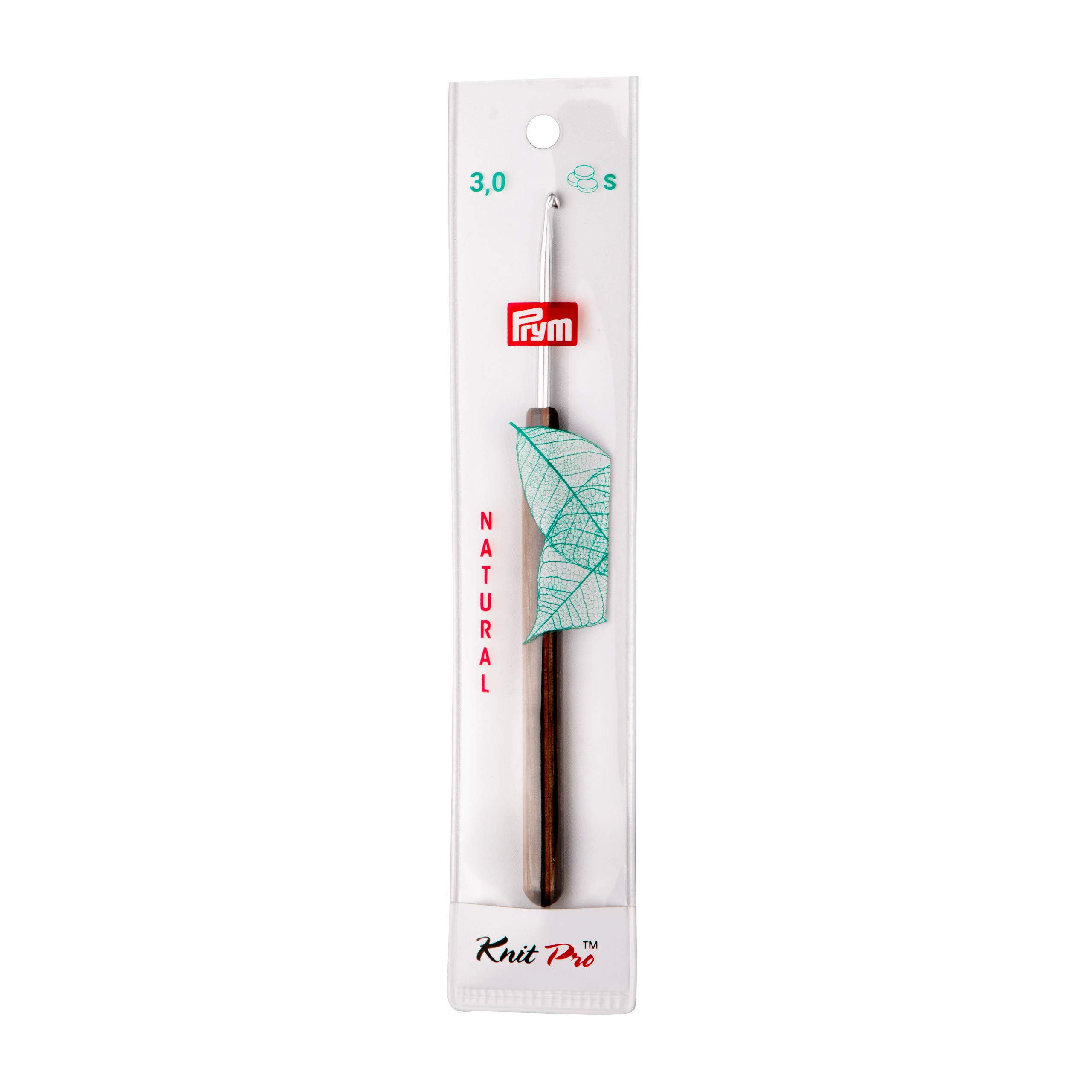 Prym Wool Crochet Hook, Wood, Multicoloured, 3 mm, PRYM_223502-1