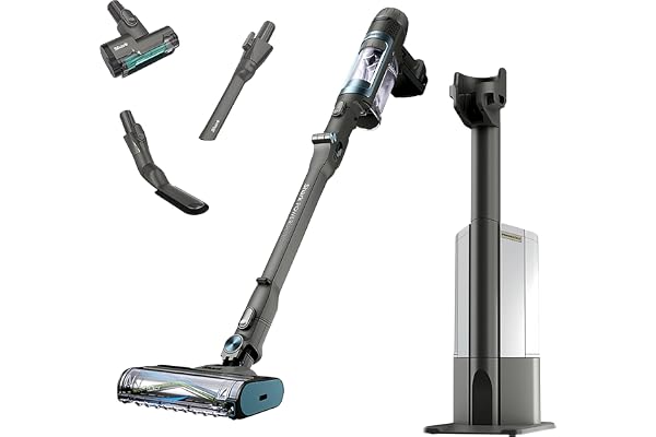 Shark PowerDetect Reveal Clean & Empty Cordless Stick Vacuum & Auto-Empty System, Powerful Suction, HEPA Filtration, Carpet & Hard Floor, Portable, Stick Vacuum for Pet Hair, IP3225 (Renewed)