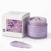 PROFEINA Clay Mask for Face, Non-Drying Pore Care, 4.23 Oz, Purple Gromwell | Daily &amp; Weekly Skincare, Home Spa, Post-Makeup, Sunscreen &amp; Sweat Care; Smooth Easy-Rinse Mud Mask and Skincare Gift