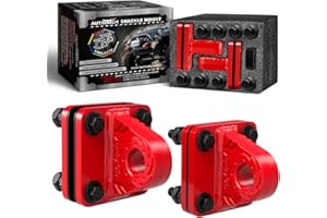 AUTMATCH D Ring Shackle Mount with Backer Plate (2 Pack) - Bolt On Clevis Mount Bumper Shackle Bracket, Max 24T (52,910 Lbs) 