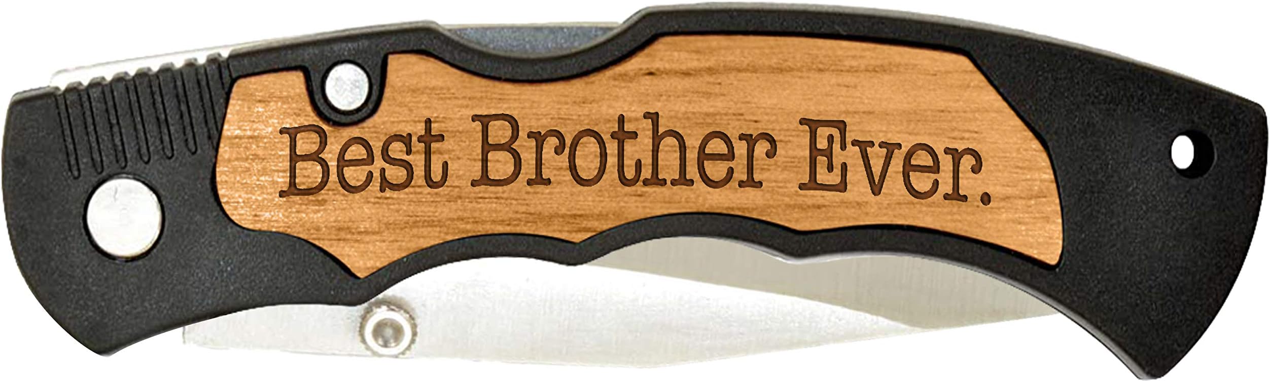 Brother Birthday Gifts Best Brother Ever Knife Laser Engraved Stainless Steel Folding Pocket Knife