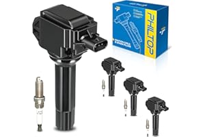 PHILTOP Ignition Coil Pack and Spark Plugs Fits for 2014-16 Forester 2.5L 2013-14 Outback 2.5L 2013-14 XV Crosstrek 2013-14 Impreza 2.0L 2013-14 Legacy 2.5L 2015 Impreza,Set of 4 Replaces#UF710 93501