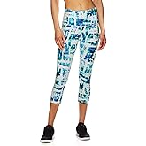 Reebok Womens Tye Dye Highrise Compression Athletic Pants