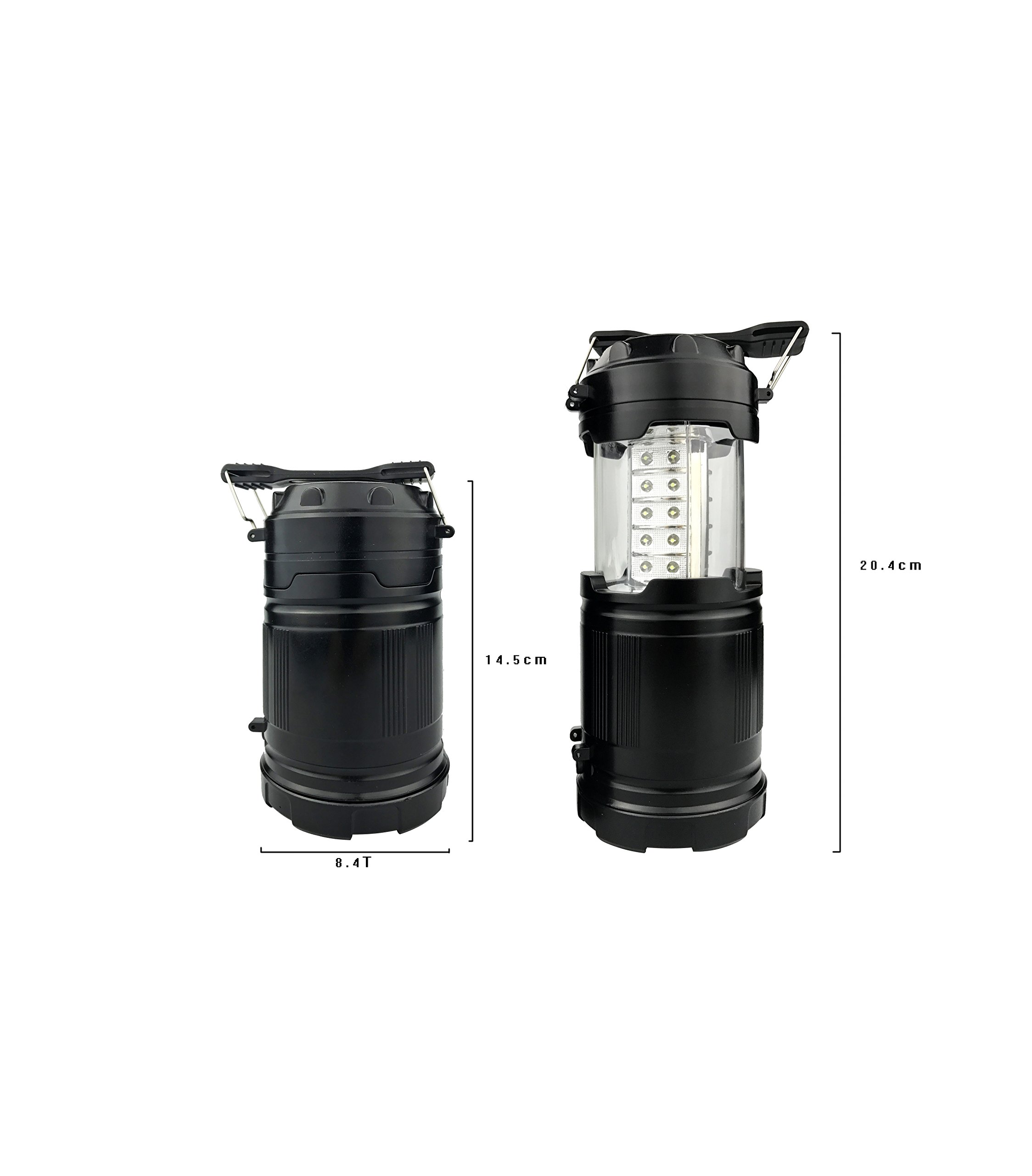 Windaze Camping Lantern 2 in 1 LED Flashlights Water Resistant Lamp Battery Powered Ultra- Bright Light for Hiking Fishing Emergency