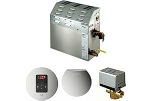 Mr. Steam MS150E Steam Bath Generator Package w/Polished Chrome iTempo Control, Steamhead and Autoflush
