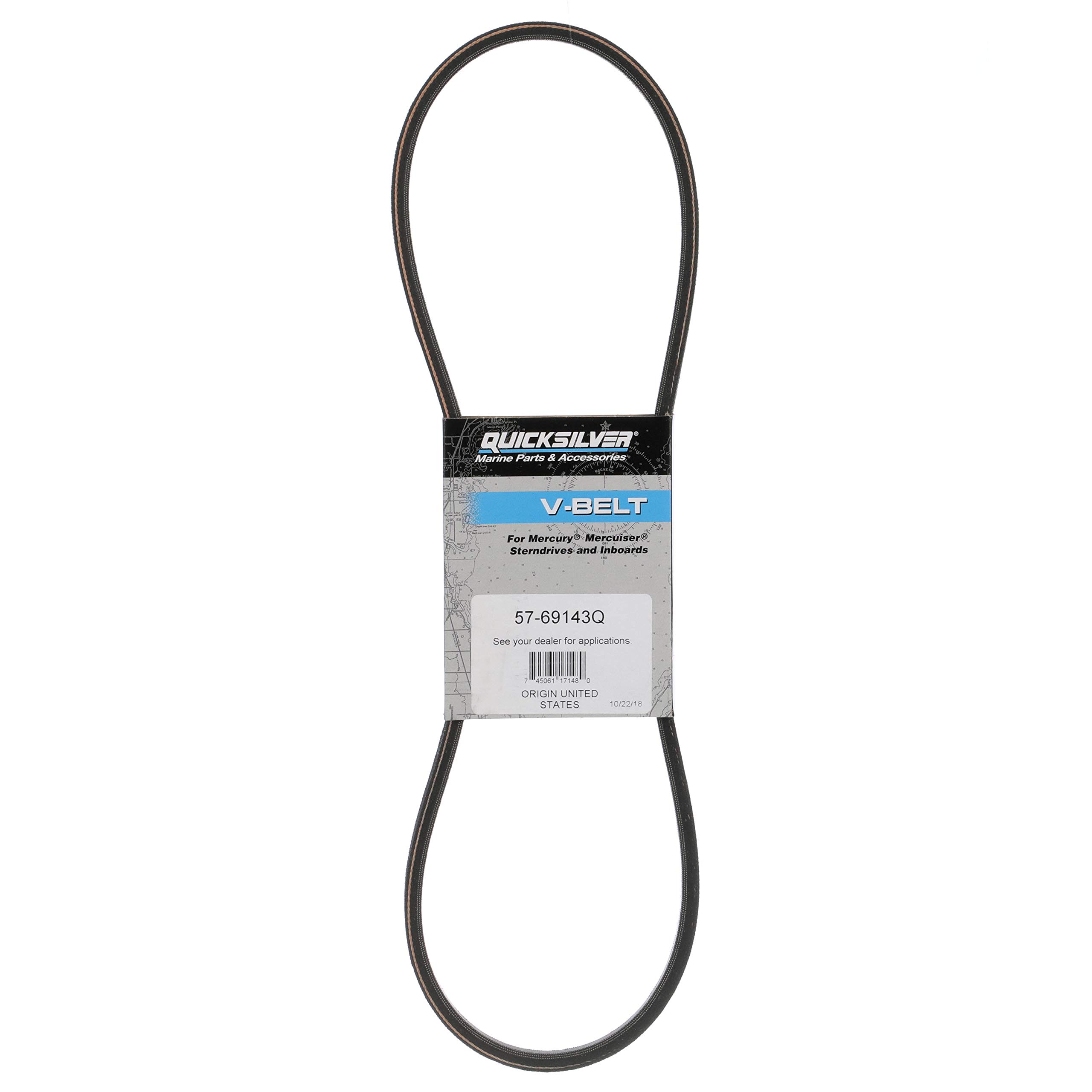 Photo 1 of Quicksilver 69143Q V-Belt 40", 1,016mm Long, Fits MerCruiser Sterndrive and Inboard Engines