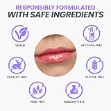 Wonderskin Lip Oil Rehab Serum Tinted Lip Oil Amour Hydrating view 6