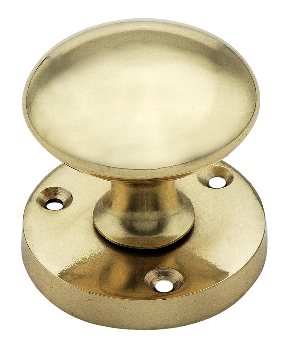 Ironmongery World®Solid Brass Victorian Round Mortice Door Knobs Pull Handles Set