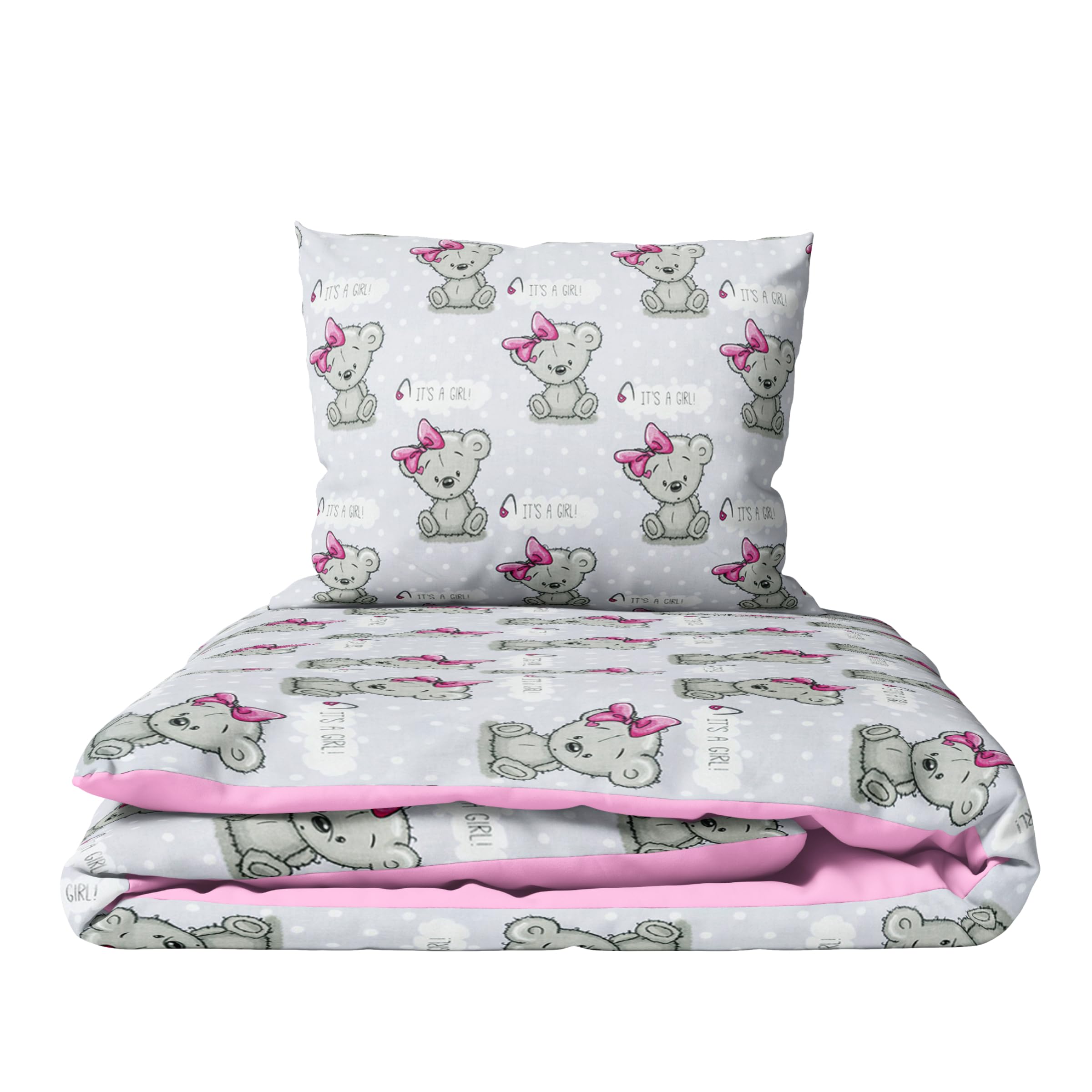 Baby Comfort 2 Piece Children Quilt Duvet & Pillow Set 80x70 cm 12M+ (It's a Girl) — image 1