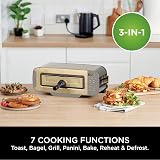Ninja Stone Gold 3-in-1 Toaster Grill Panini Press Flip Design 7 Functions UK view 2
