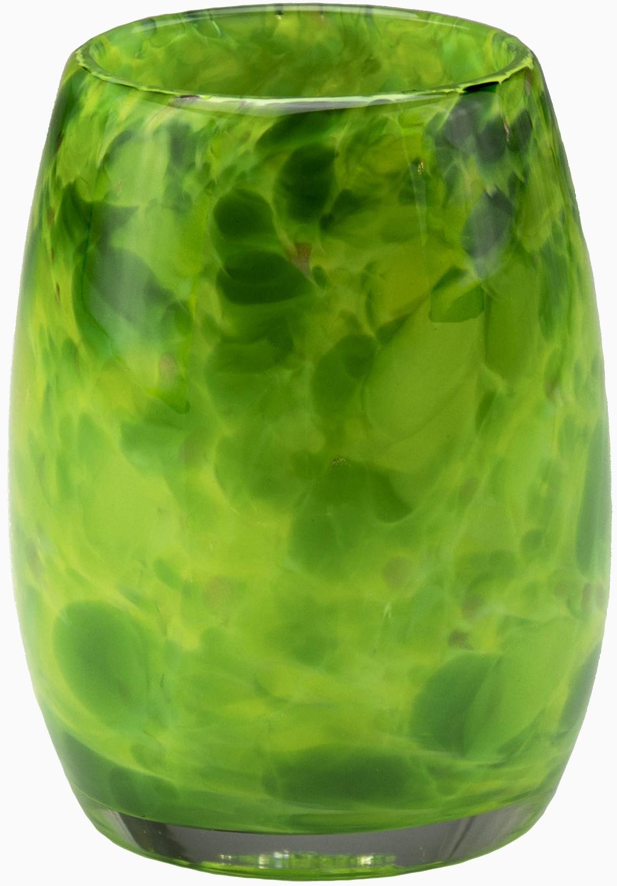 Votive Candle, Tea-light Holder, Handmade Blown Glass, Accent Vase, Centerpiece, Home Decor, Totally Blown Glassworks, Artist Dehanna Jones, Seattle, WA. (Green Emerald City)