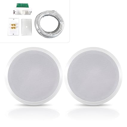 8 0 Pyle Home Phskit8 300 Watt 8 Inch Dual In Ceiling Speaker