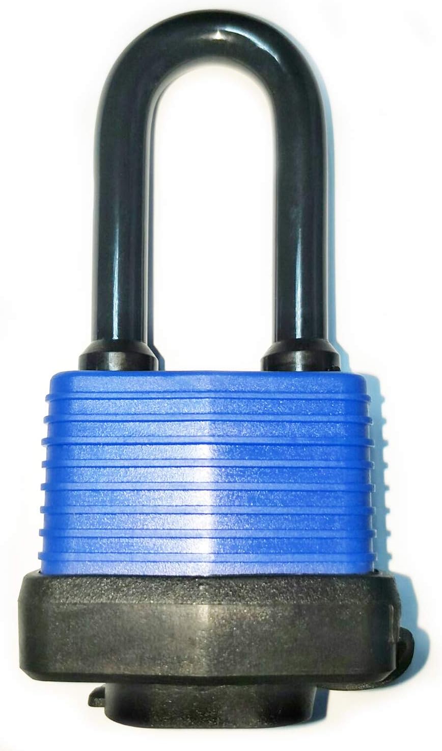 SEPOX Long Shackle Waterproof Padlock Keyed Alike Blue Heavy Duty Padlocks Ideal for Home, Garden Shed, Outdoor, Garage, Gate Security Locks Pack of 2 - Image 3