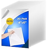 CalPalmy 20 Pack of 4x6” PETG Sheet/Plexiglass