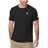 Runhit Mens Swim Shirt UPF 50+, Short Sleeve Rash Guard for Men, UV SPF Sun Protection Quick Dry Water Beach T-Shirt