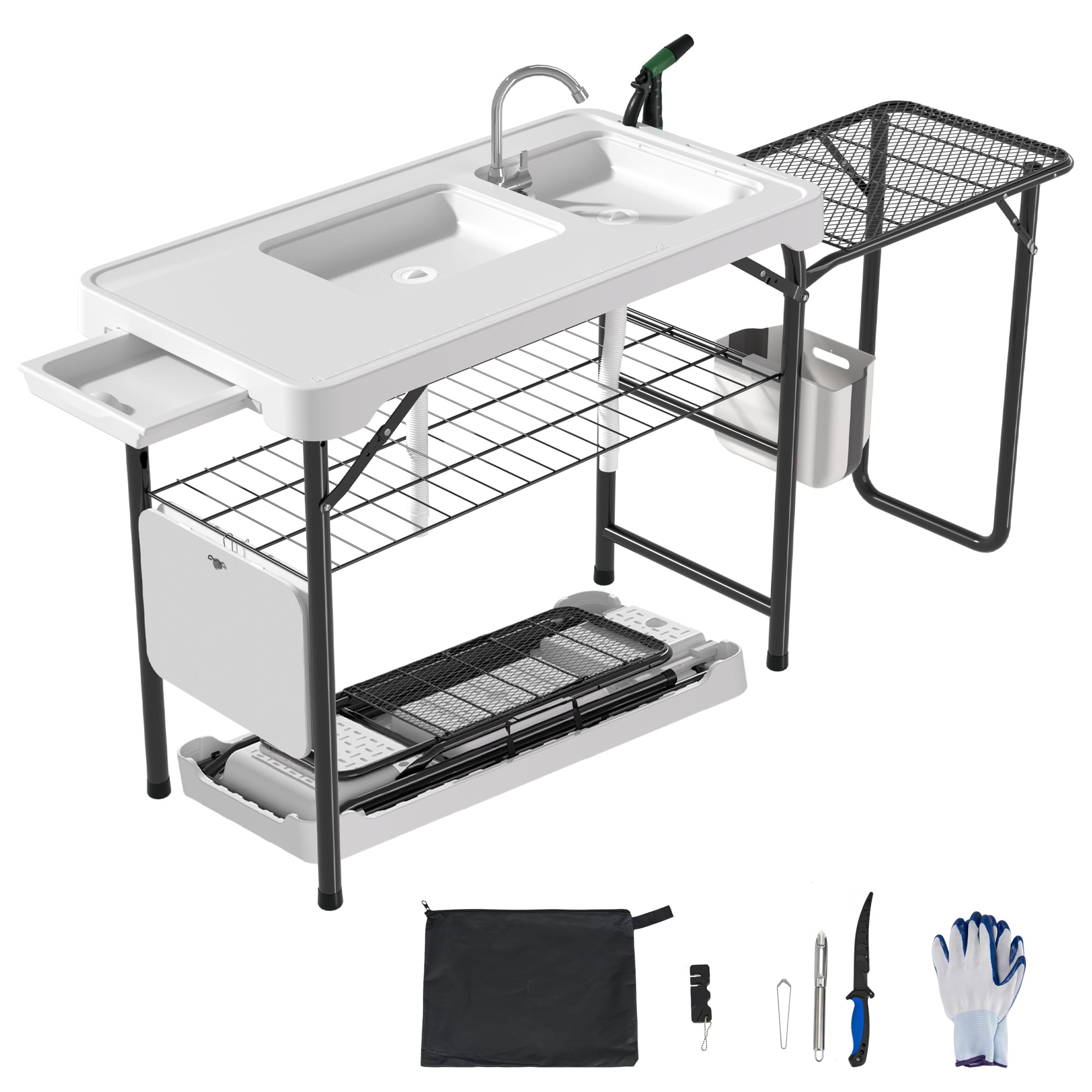 Dragosum Fish Cleaning Table, Portable Folding