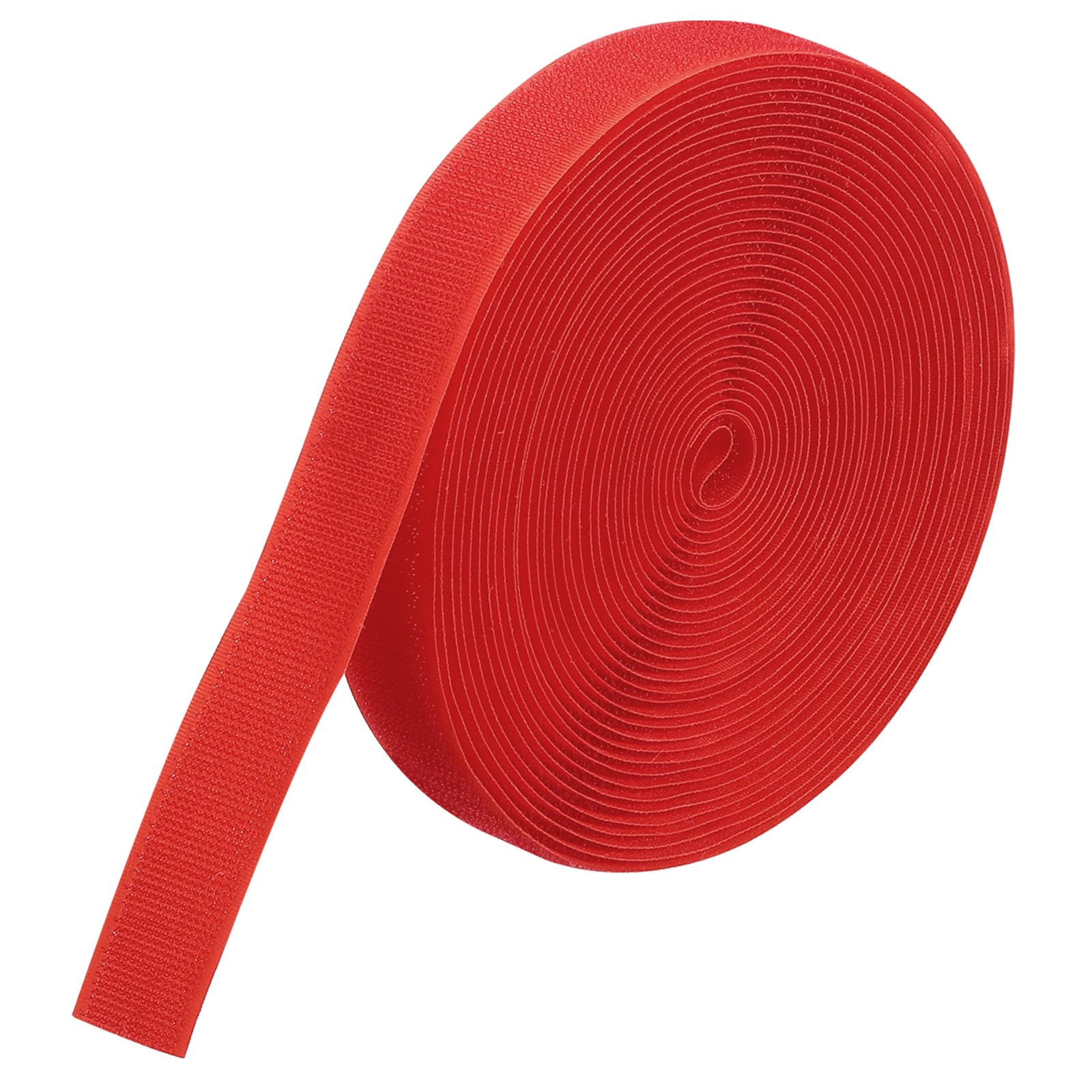PATIKIL 26.25 Feet Carpet Marker Strips, Nylon Carpet Strips Spots Hook Tape for Classroom Floor Decoration Teacher Education Social Distance, Red