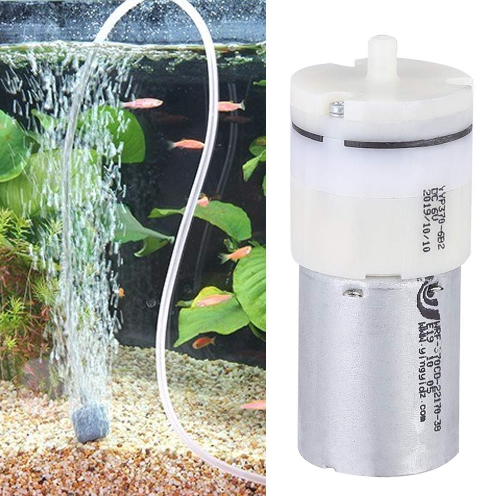 Pssopp Mini Air Pump Motor 6V DC Micro Electric Air Pump Air Pumping Motor for Aquarium Tank Oxygen Circulate