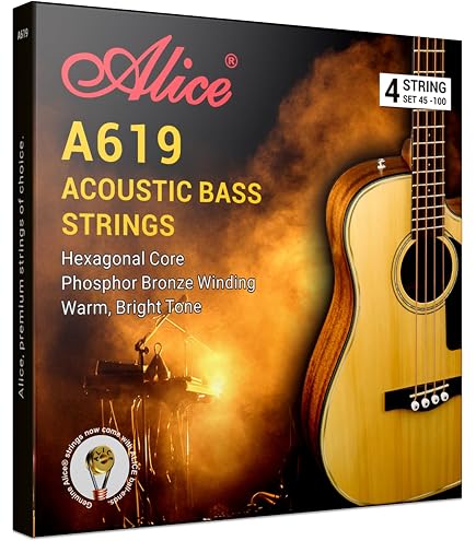 Cordes Pour Basse Acoustique Fender - Bronze Phosphoreux, Long Scale .045-.100 - Son Ric Et Chaleureux
