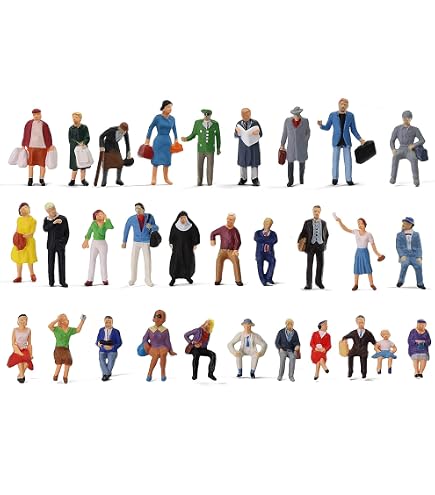 Woodland Scenics Smoke Jumpers Figures - HO Scale (Pack Of 6) A1919