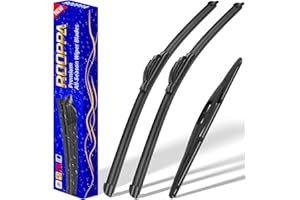 ROOPPA 3 wipers Replacement for 2012-2018 Subaru Forester/2015-2019 Subaru Outback, Windshield Wiper Blades Original Equipment Replacement - 26"/17"/14" (Set of 3) U/J HOOK