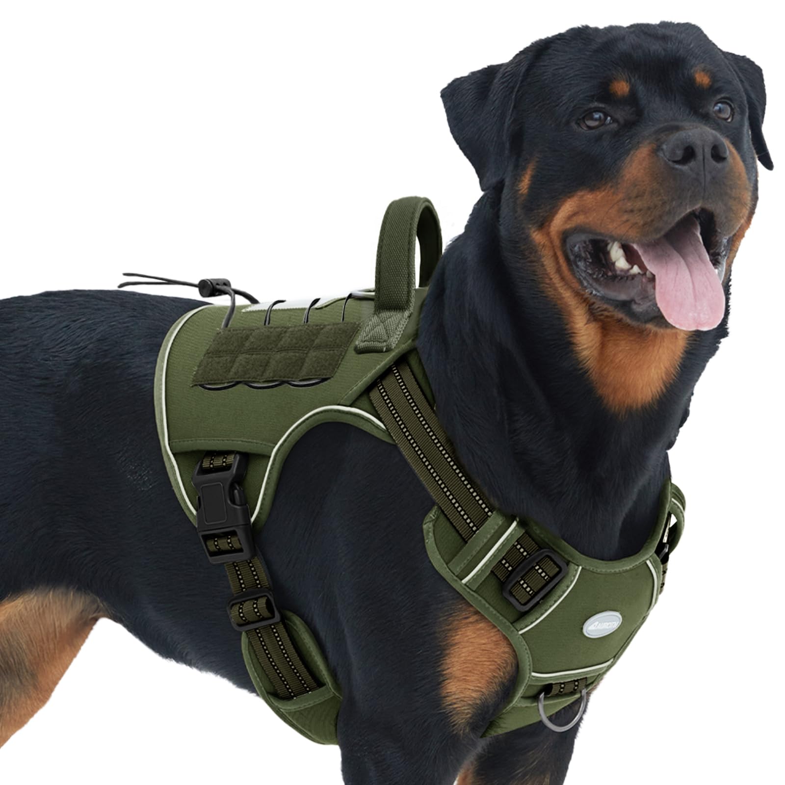 Photo 1 of AUROTH Tactical Dog Harness for Large Dogs No Pull Adjustable Pet Harness Reflective K9 Working Training Easy Control Pet Vest Military Service Dog Harnesses