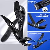INXEN Toe Nail Clippers Thick Nails 3-Pack Ergonomic Angled 90° Blade Catcher view 6