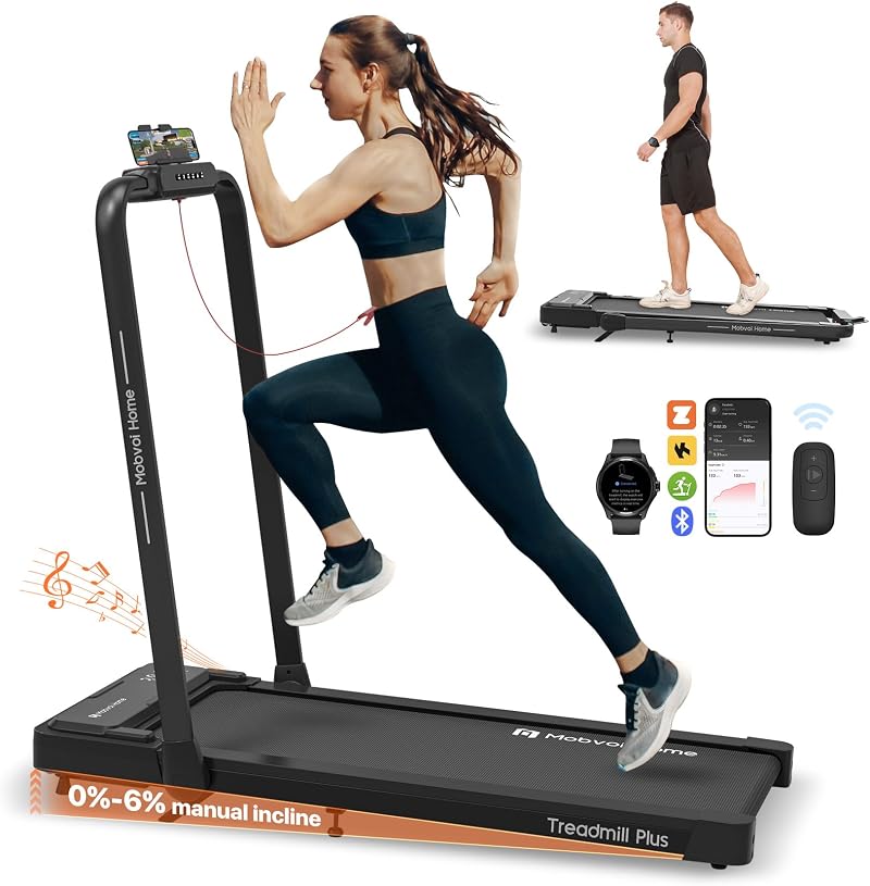 Mobvoi 6% Incline Treadmill Walking Pad AI TicSports 12 KMH 120 KG