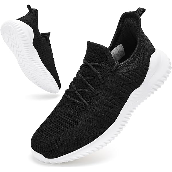 ASTAOT Zapatillas De Deporte Ligeras Para Mujer Zapatillas De Malla Transpirables Negras