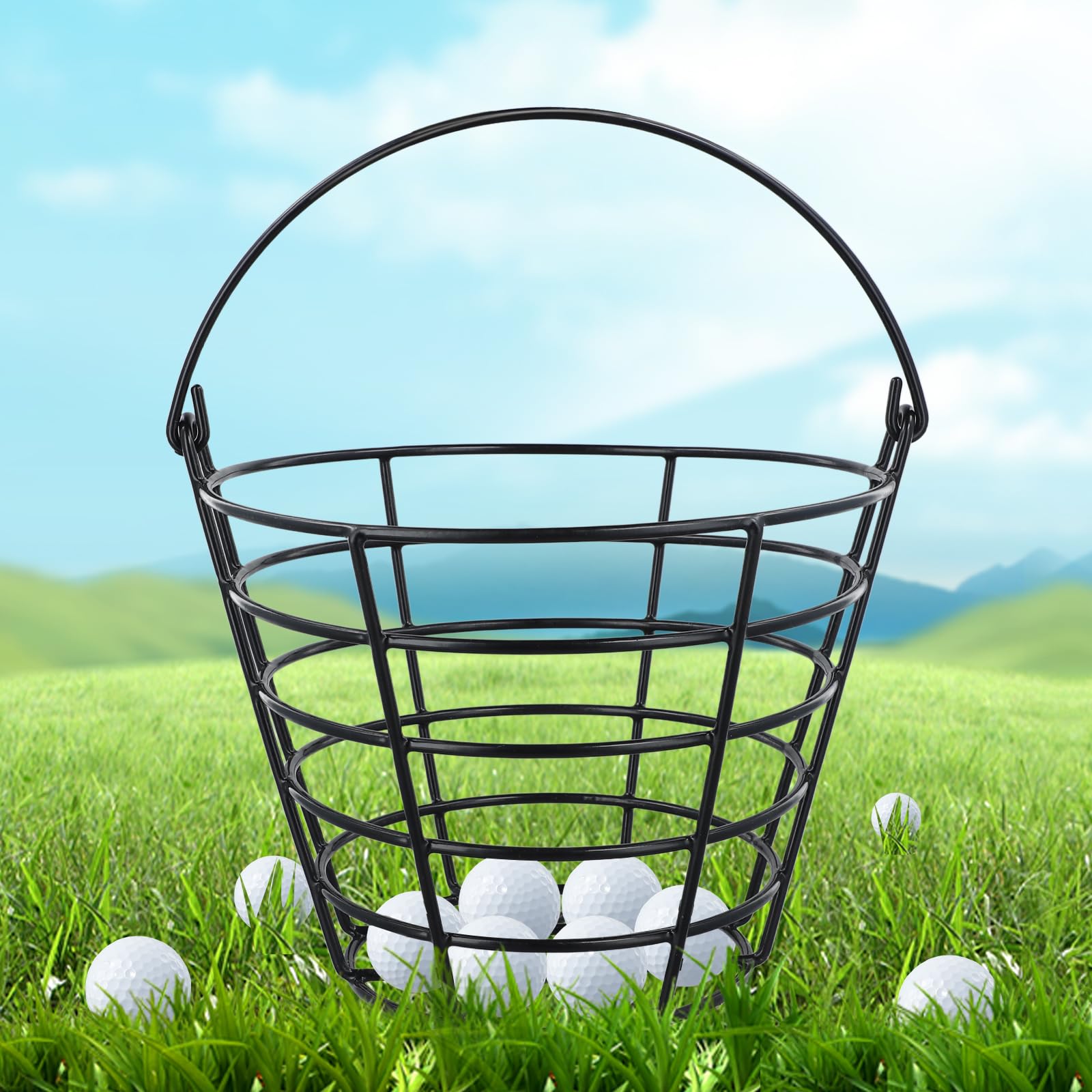 Photo 1 of Roykaw Golf Ball Basket Bucket Container for 50 Balls,with Handle,Built to Last/Easy to Organize