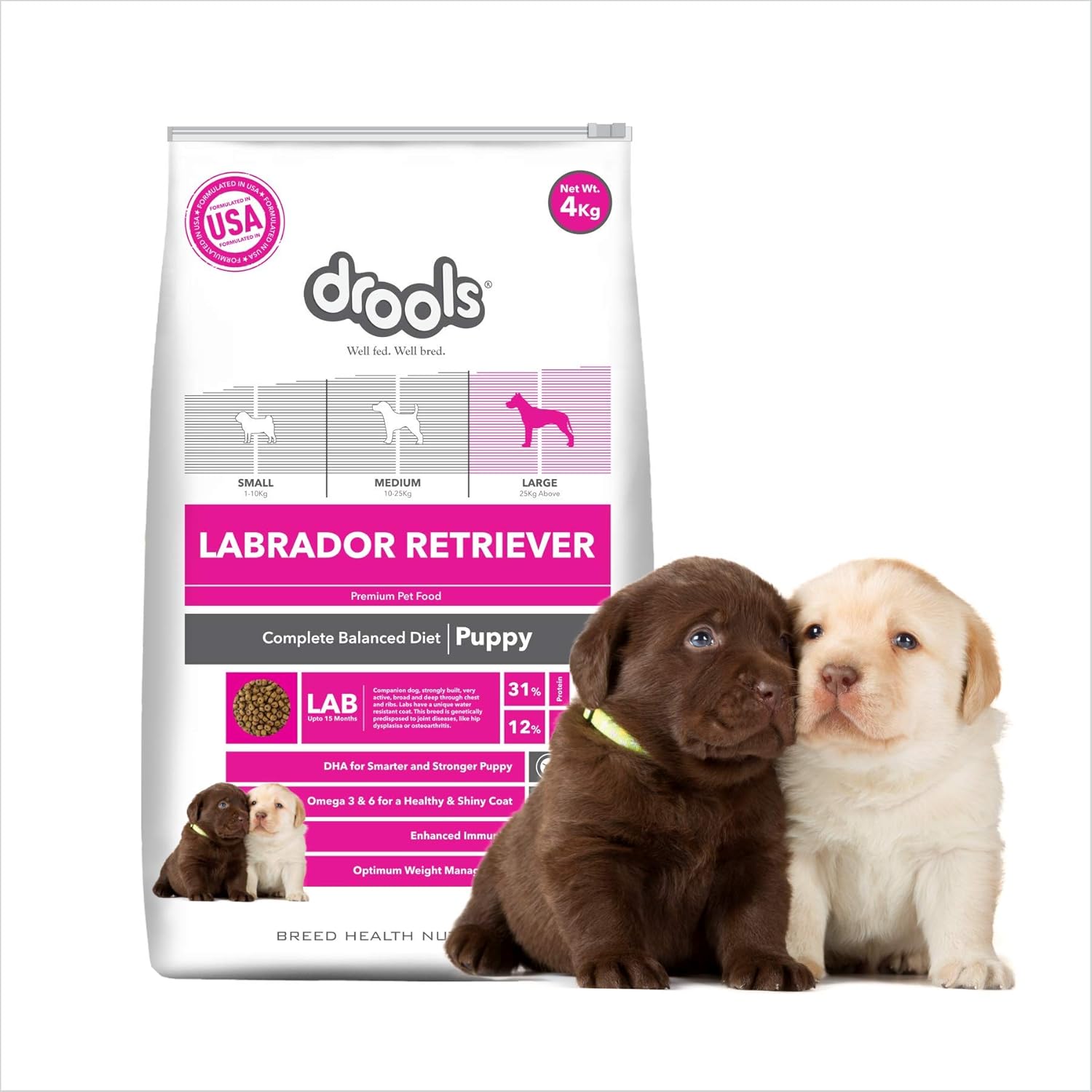 Buy Drools Labrador Puppy Premium Dog Food 4 Kg Online At Low Prices In India Amazon In