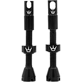 Peaty's X Chris King MK2 Tubeless Valves Presta - Integrated Spoke Key &amp; Valve Core Removal Caps, Mountain Bike, Road &amp; Gravel Bicycle Tyre, Insert Compatible, 7075 Aluminium - 42mm &amp; 60mm