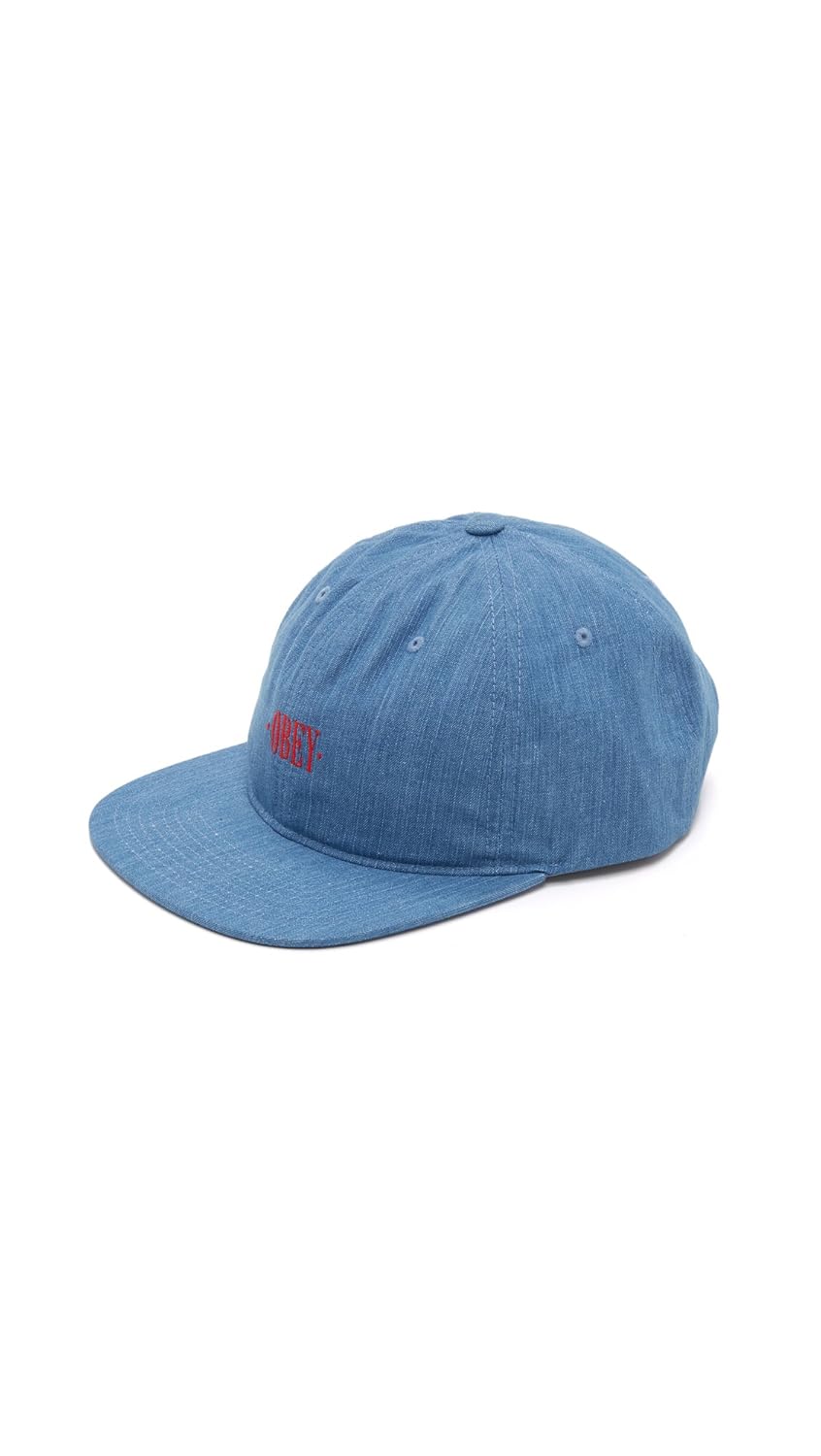 obey leather strap hat