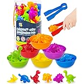 Yetonamr Counting Dinosaurs Montessori Toys for 3 4 5 Years Old Boys Girls, Toddler Preschool Learning Activities Toys for Ki