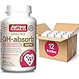 Jarrow Formulas QH-Absorb, 100 mg, Ubiquinol Dietary Supplement for Healthy Cardiovascular Function, 120 Softgels, 120 Day Supply,12 Packs