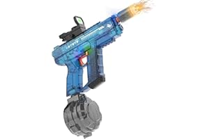 LAWDIEY Electric Water Guns for Adults & Kids,Realistic Automatic Water Gun with 26-32 FT Long Range,800ml Large Water Tank,Splash-Resistant Design,Summer Outdoor Pool Beach Toy for Backyard Games(Blue)