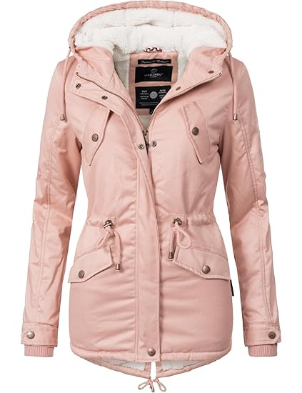 Marikoo Damen Winter Jacke Baumwolljacke Kurzmantel Manolya 14 Farben XS-XXL
