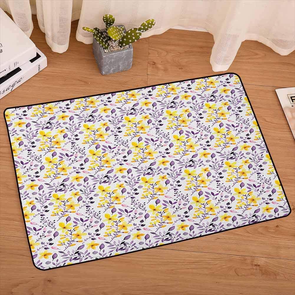 Flower Indoor/Outdoor Door Mat Pattern with