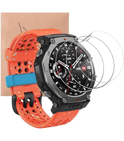 Coque De Protection + 3 Films Verre Trempé Pour Amazfit T-Rex 3 Pro 48mm - Anti-choc Et Anti-rayures - 10
