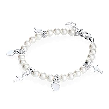 christening charm bracelet
