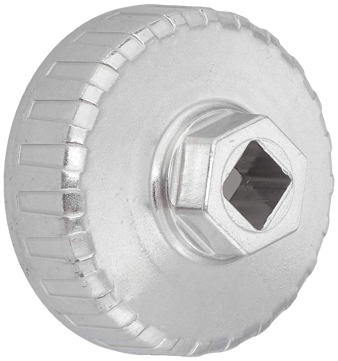 Laser 7258 Oil Filter Wrench 1/2"D - 67mm x 14 Flutes, Silver