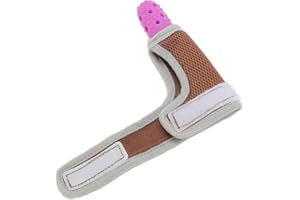 ZJchao Silicone Stop Thumb Sucking Glove for Thumb Sucking No More Sucking Fingers with Chew Hand, Breathable Mesh Adjustable