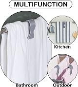 JINGEGECOME 10Pcs Towel Clips - Kitchen Towel Clamps, Grey view 5