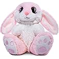 HO-EF Bunny Rabbit Easter Stuffed Animal, 8.5" Plush Bunny with Floppy Ears, Machine Washable& Softness, Rabbit Plush Toys for Girls Boys Kids Babies Great Easter Birthday Gifts Decorations, Pink