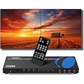 OREI 4K Video Wall Controller for Multi-Screen Display with HDMI and USB-C Inputs, 4K@60Hz Input and 1080p Output, 180° Rotation, RS-232 Control and Optical Audio Output